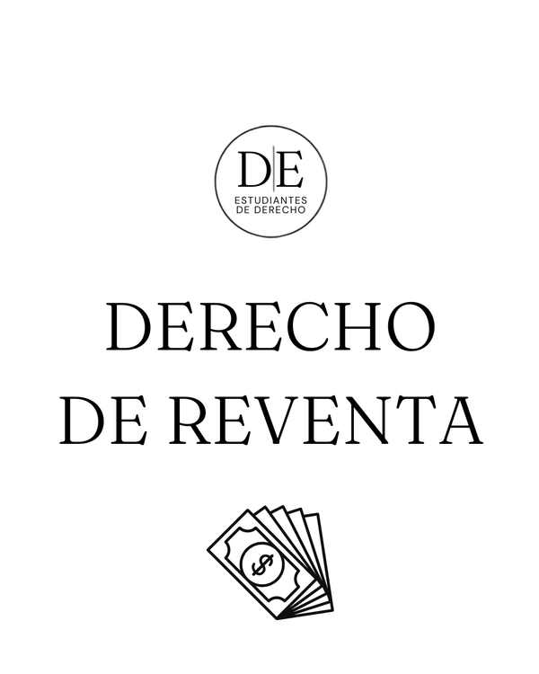 DERECHO DE REVENTA