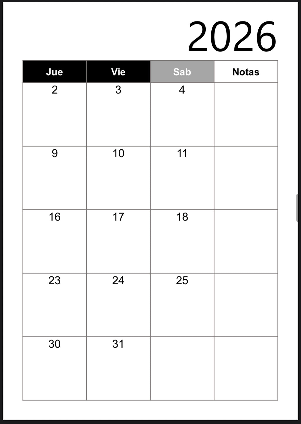 AGENDA ABOGADOS 2026