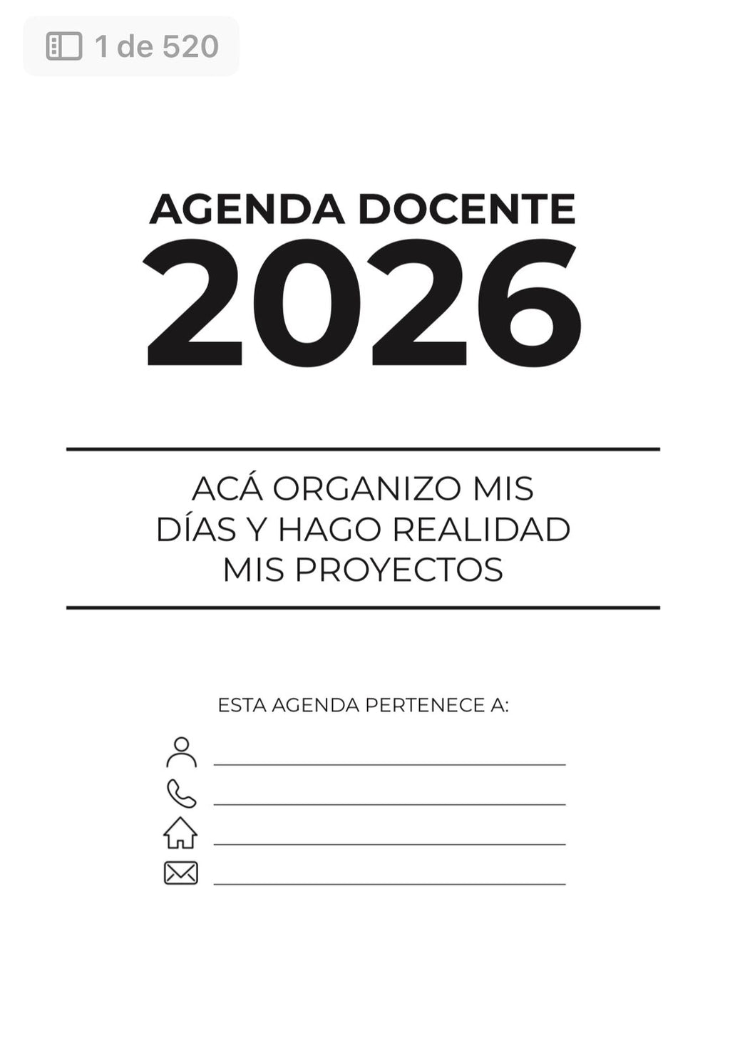 AGENDA DOCENTE 2026