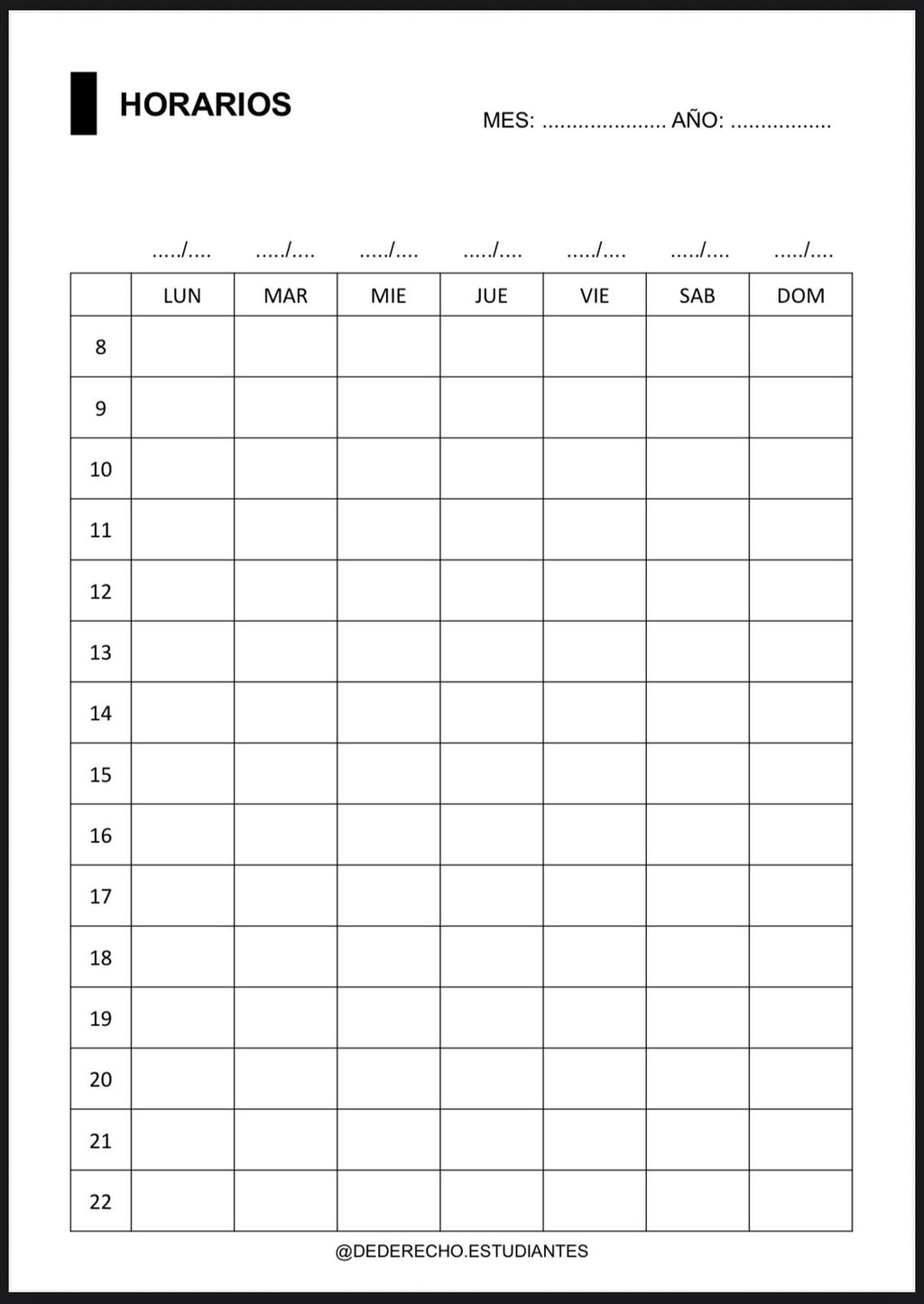 AGENDA UNIVERSITARIA 2026