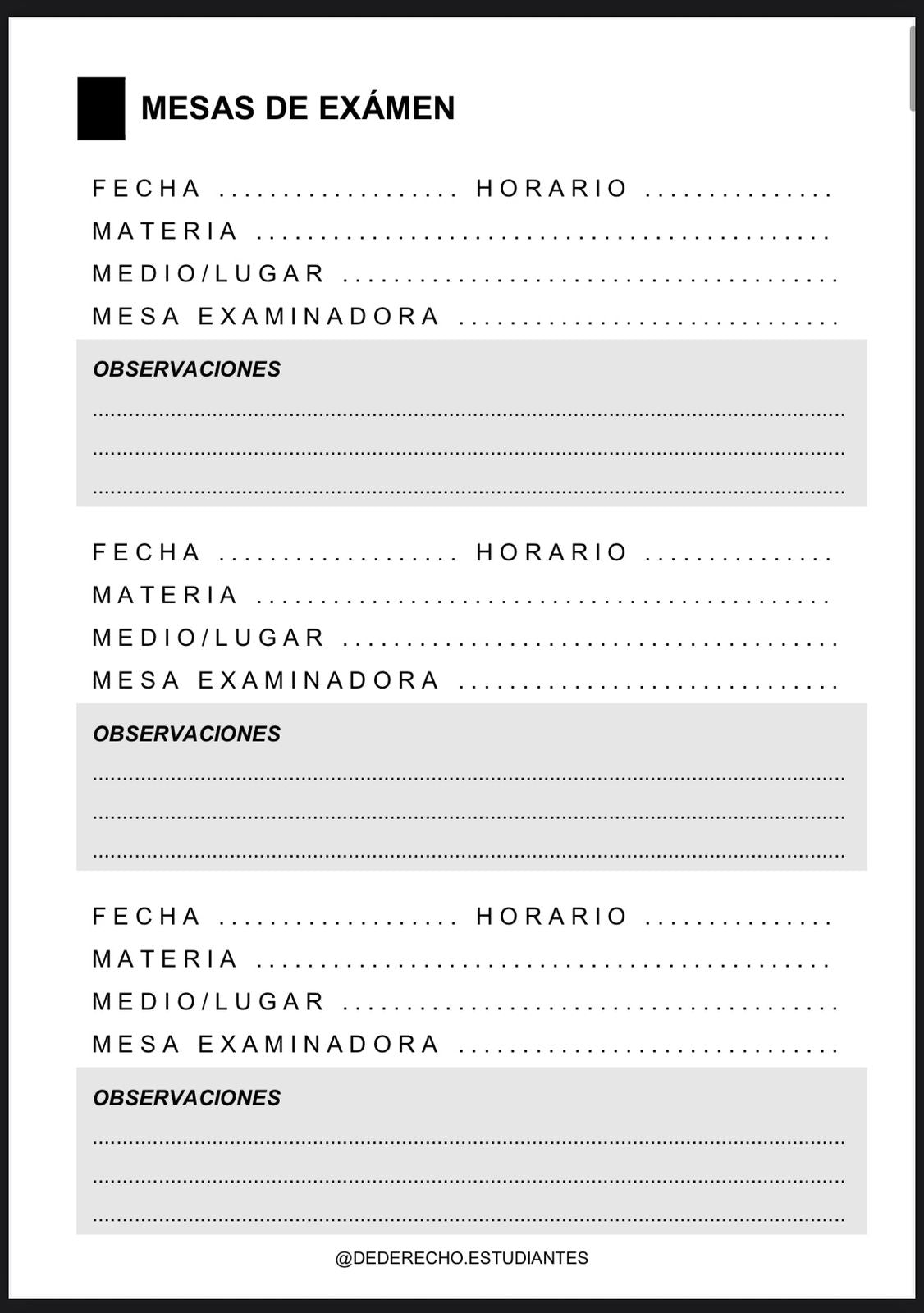 AGENDA UNIVERSITARIA 2026