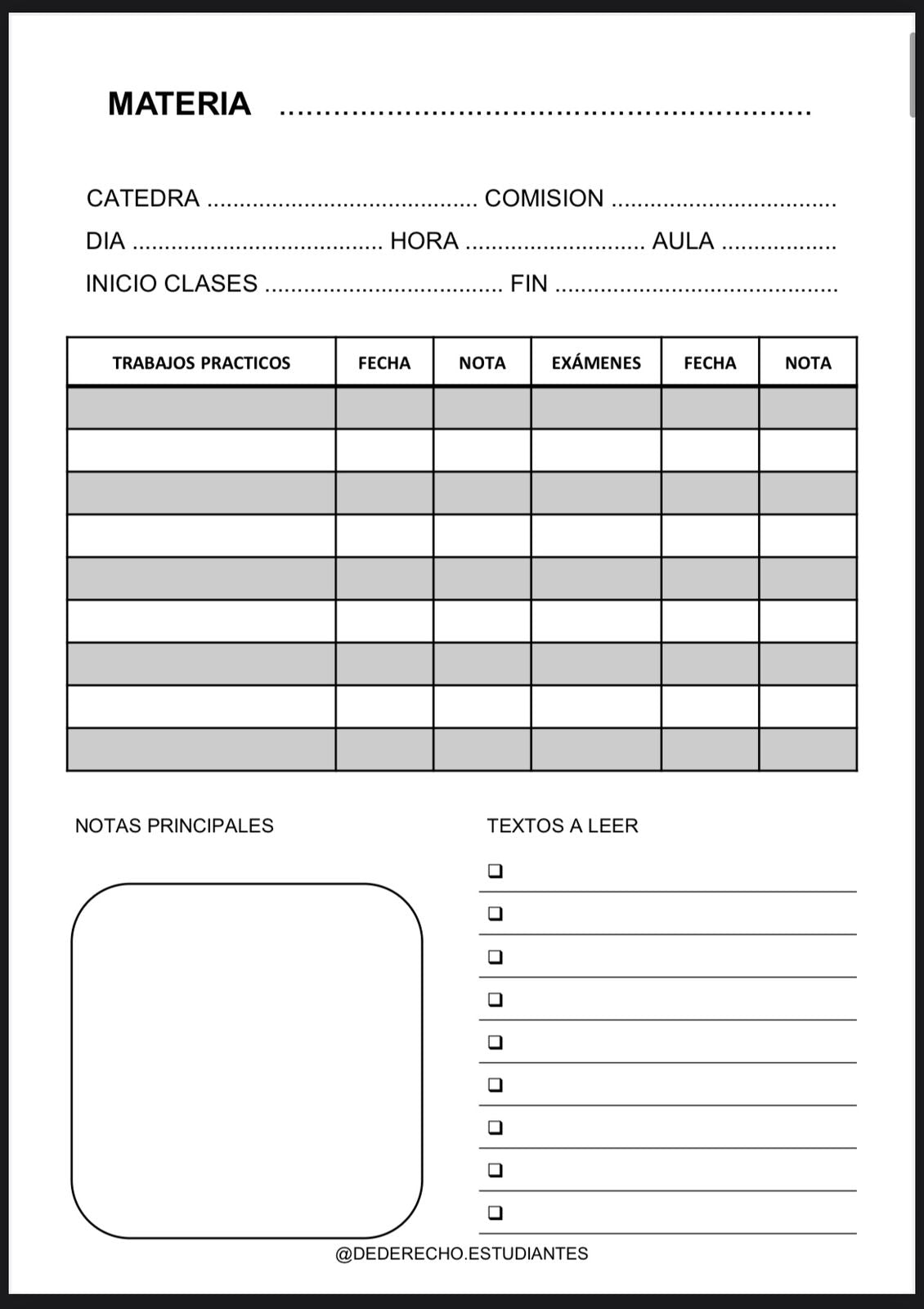 AGENDA UNIVERSITARIA 2026